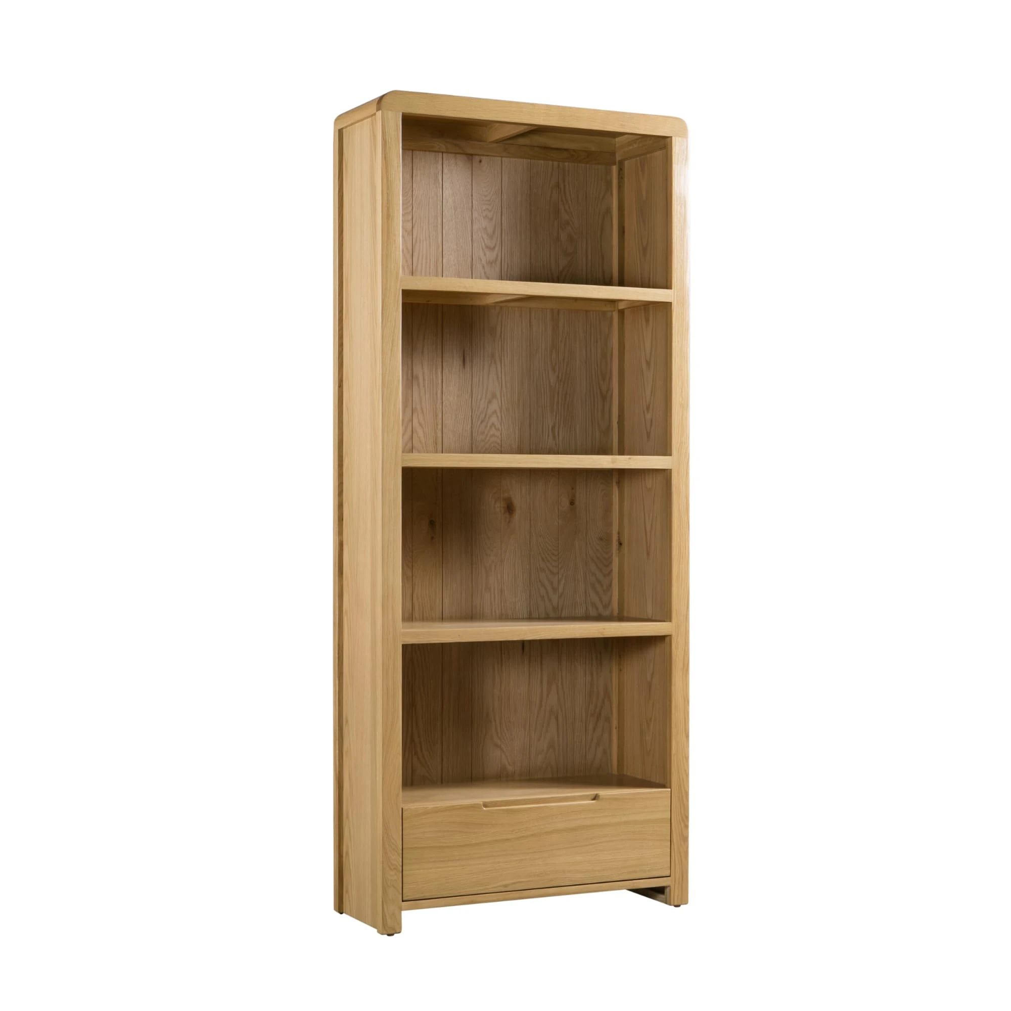Julian Bowen Curve Tall Bookcase, Oak