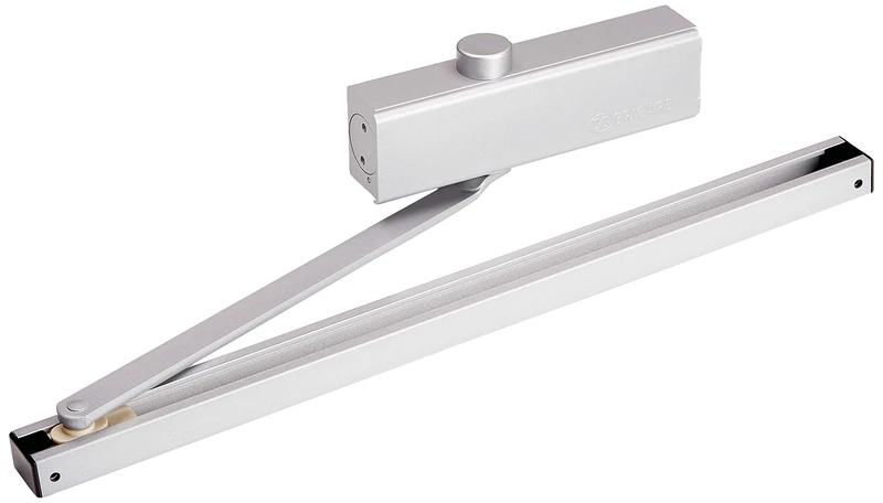 Bricard 620 115 6201157 Hydraulic Door Closer Force 3 (60 kg), Sliding Arm, CE, Fire Retardant, Conforms to Standard 1154, Silver