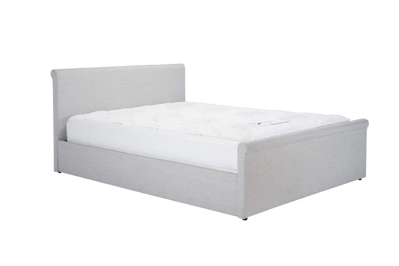 Birlea, Stratus Ottoman Storage Bed, Grey Fabric, 135cm