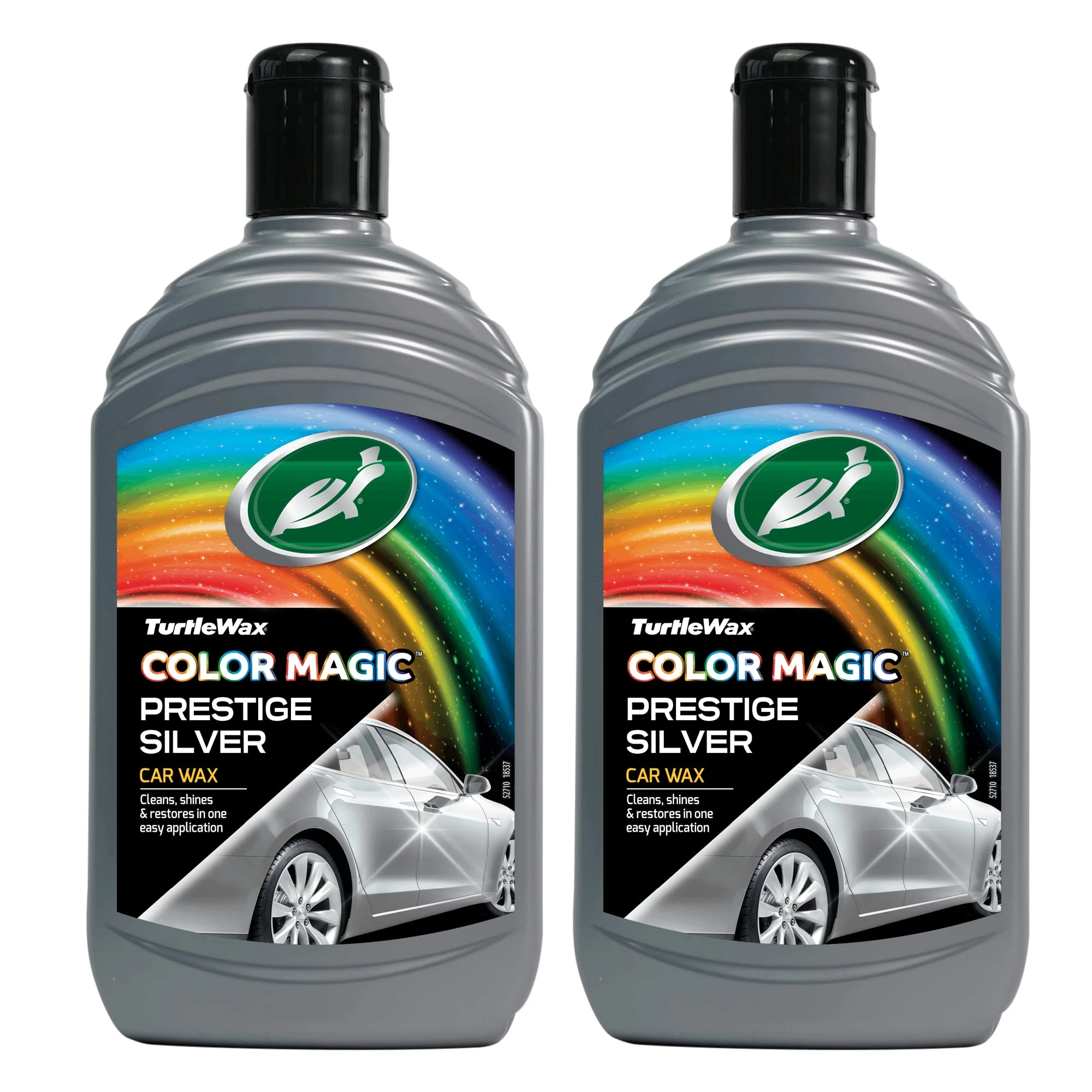 Turtle Wax 52710 Color Magic Car Paintwork Polish & Shine 2 X 500ml Silver