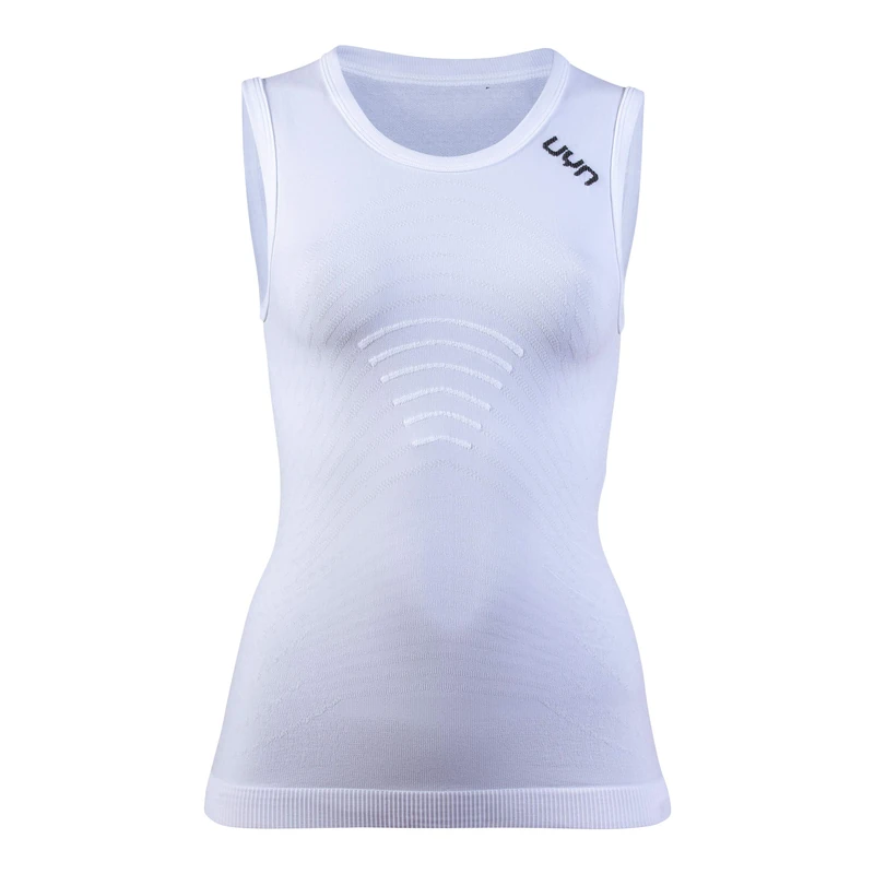 UYN Motyon Women's Sleeveless Thermal Tank Top, Womens, U100083, White/Anthracite, L-XL