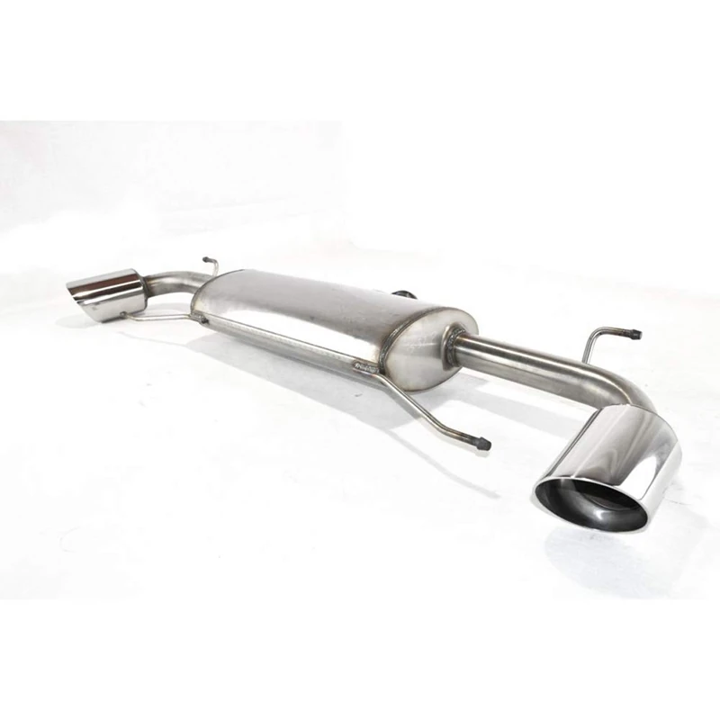 Ulter Sport Double stainless steel sport exhaust compatible with Mazda 3 HB 2.0 (88/121kW) 2013- (with 2 recesses in bumper) 100mm - Image 1