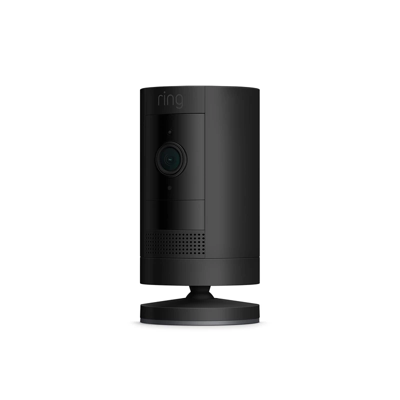 Ring Stick Up Cam Battery by Amazon | HD security camera with Two-Way Talk, Works with Alexa | With 30-day free trial of Ring Protect Plan | Black