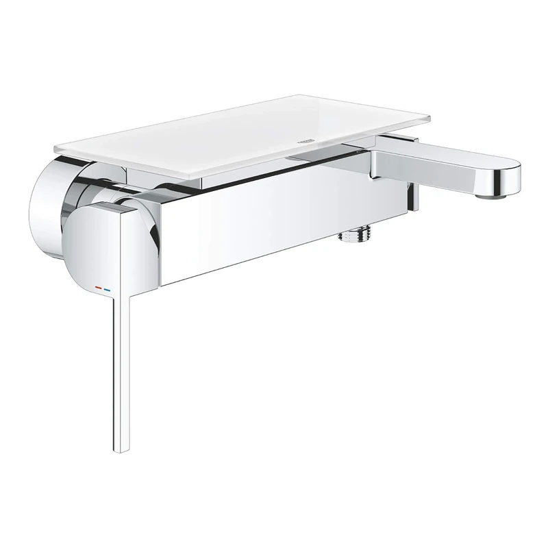 GROHE Plus Single Lever Bath Mixer, Wall-Mounted. Bath Tap in Chrome Finish. 33553003