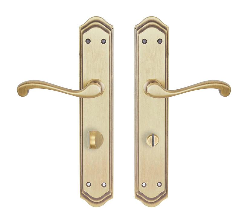 Fabricación Española Manivelas A005JMC47ICI Model 8870 Crank Set, Antique Brass Satin