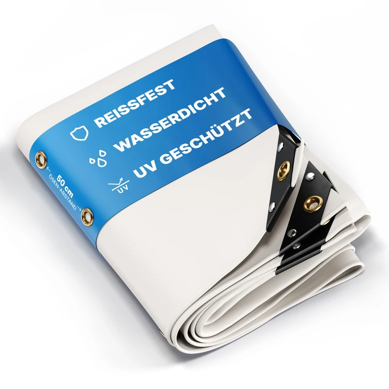 Nemaxx PLA Waterproof Tarpaulin, White