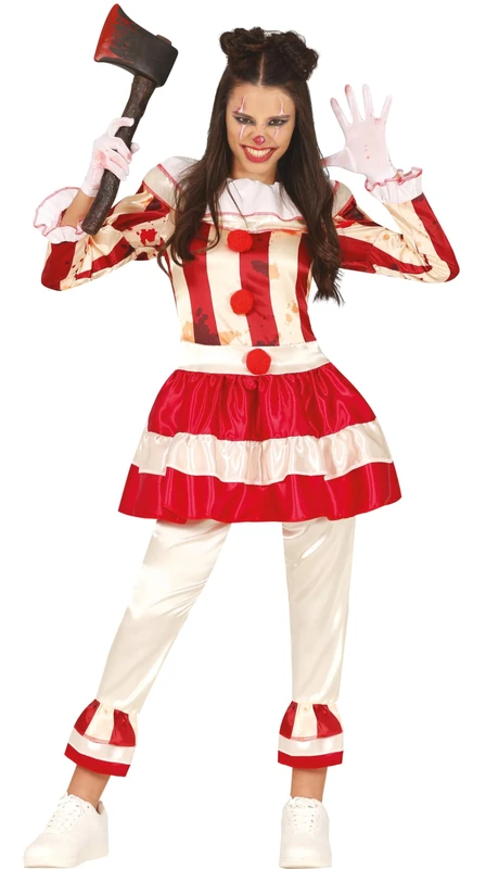 FIESTAS GUIRCA Bloodthirsty Clown costume for women - Image 1