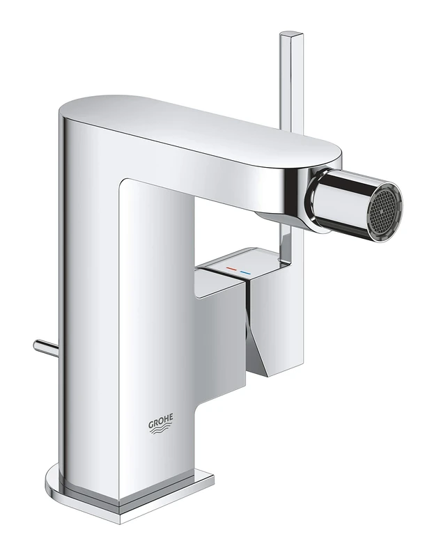 GROHE Plus Single Lever Bidet Mixer, with Pop-Up Waste Set. Bidet Tap in Chrome Finish. 33241003
