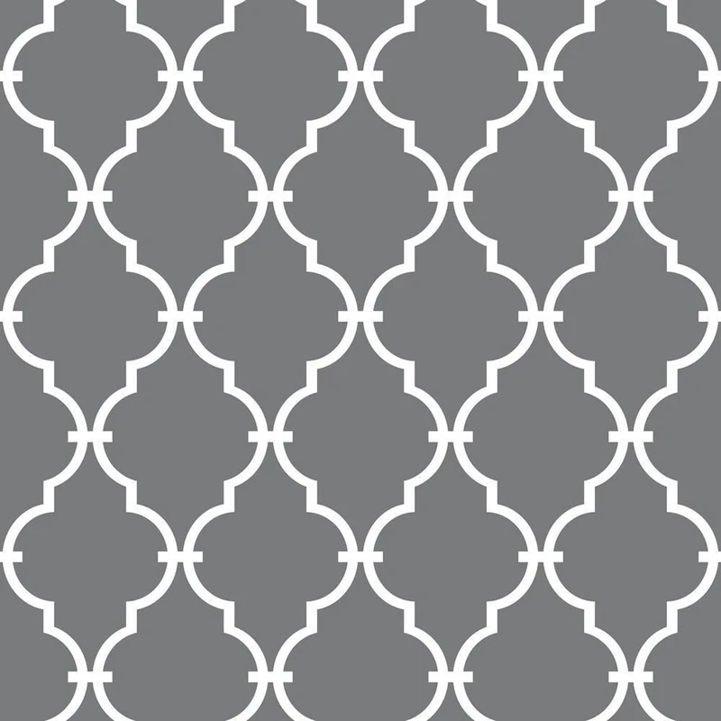 RoomMates Grey Modern Trellis Peel and Stick Wallpaper