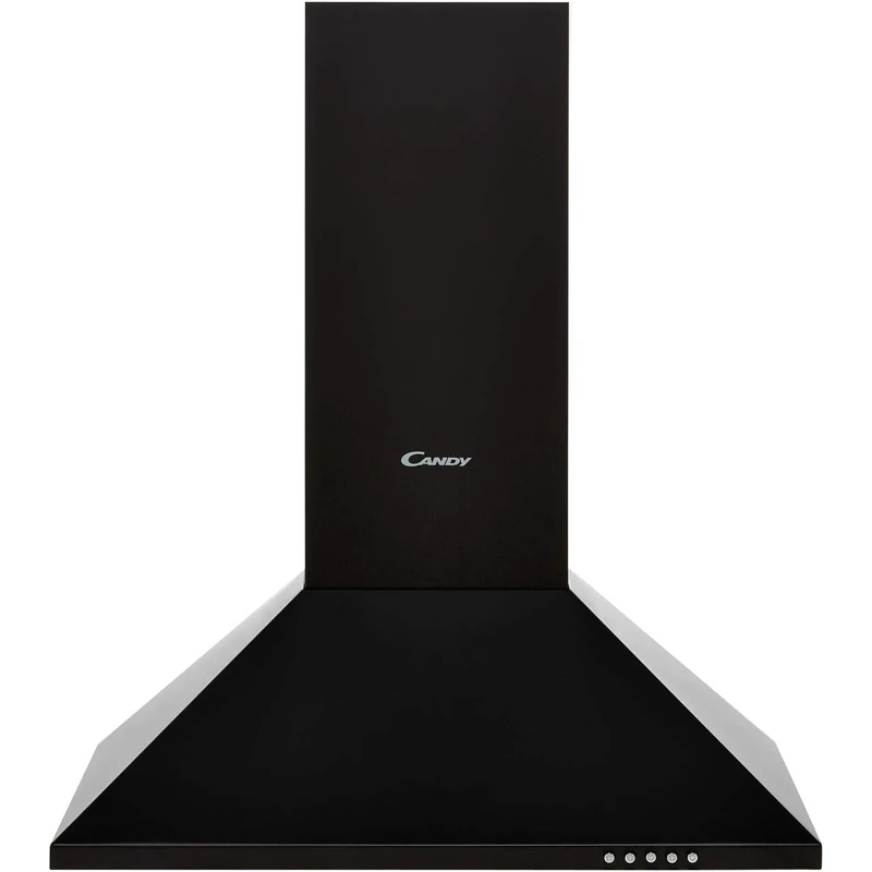 Candy CCE116/1N 3 Speed 60cm Triangle Cooker Hood, LED Lighting, Washable filters, Black, One Size