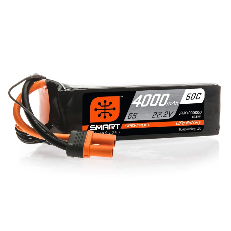22.2 V 4000 mAh 6S 50C Smart LiPo Battery: IC5