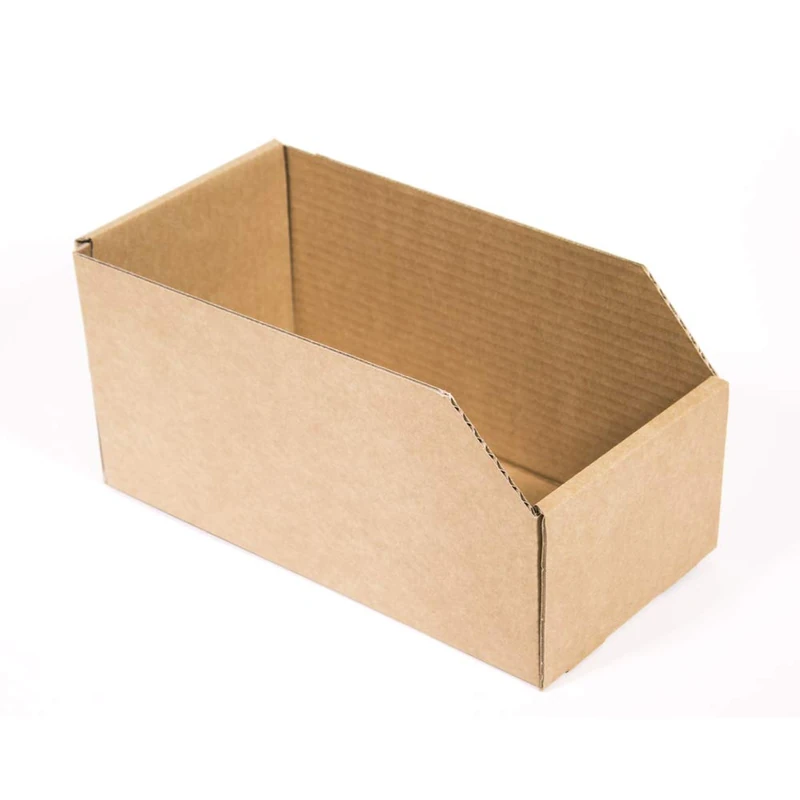 Pack of 10 Open Cardboard Storage Boxes Drawer Storage Tray Internal Dimensions 30x15x15 cm Cardboard Basket Ideal for Organizing