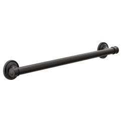 Moen YG6424BL Belfield 24-Inch Bathroom Grab Bar, Matte Black
