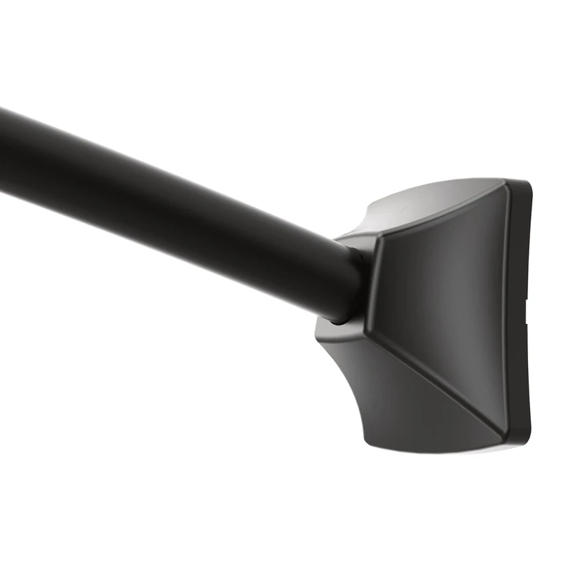 Moen CSR2164NL 72 in. Permanent Mount Adjustable Curved Shower Rod, Polished Nickel