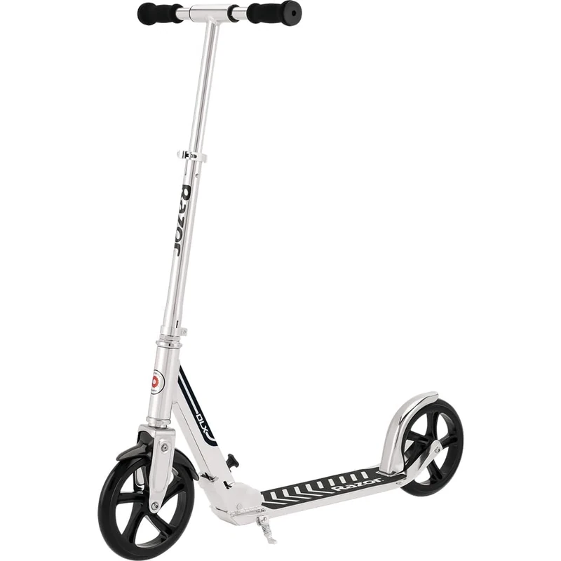 Razor A5 DLX Kick Scooter for Kids Ages 8+ - 8" Urethane Wheels, Foldable, Anti-Rattle Handlebars, For Riders up to 220 lbs