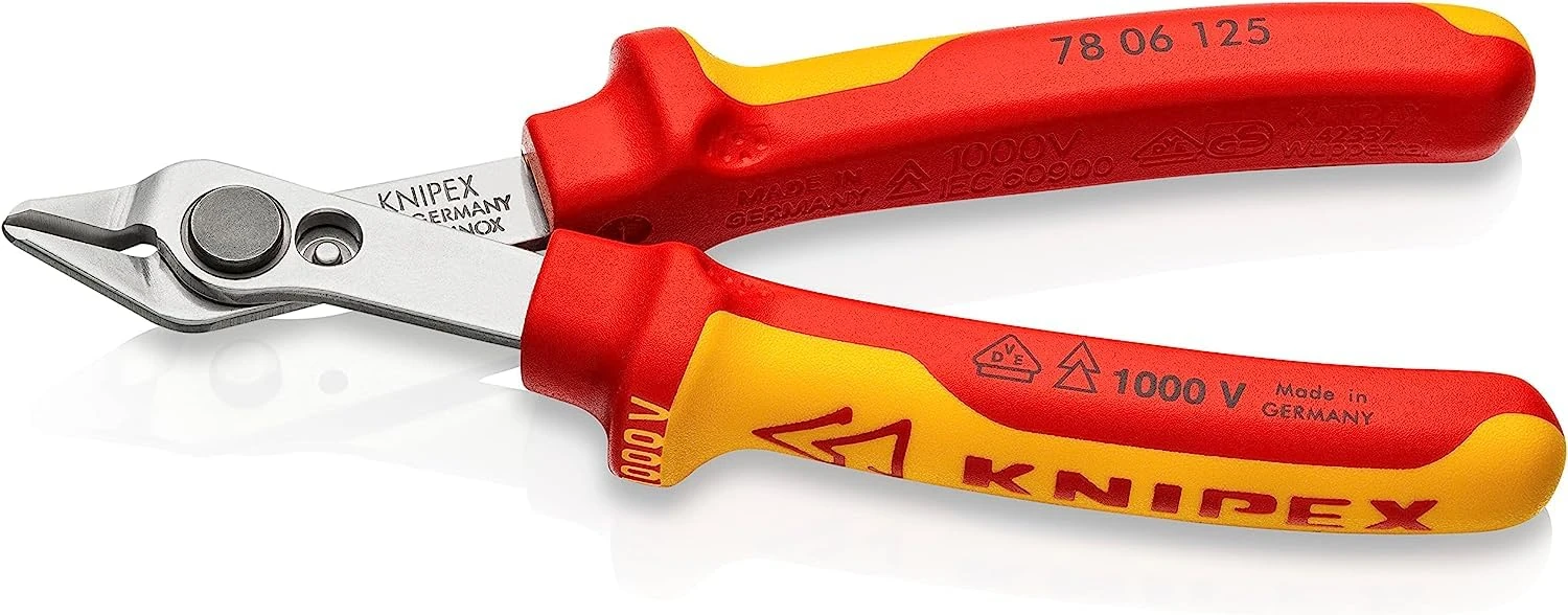 Knipex Electronic Super Knips® VDE insulated with multi-component grips, VDE-tested 125 mm 78 06 125