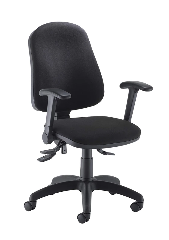 Office Hippo High Back Desk Chair, Ergonomic Home & Office Chair With Height Adjustable Seat , Backrest & Flip Up Arms, Lumbar Support For Extra Comfort, Computer Chair - Black