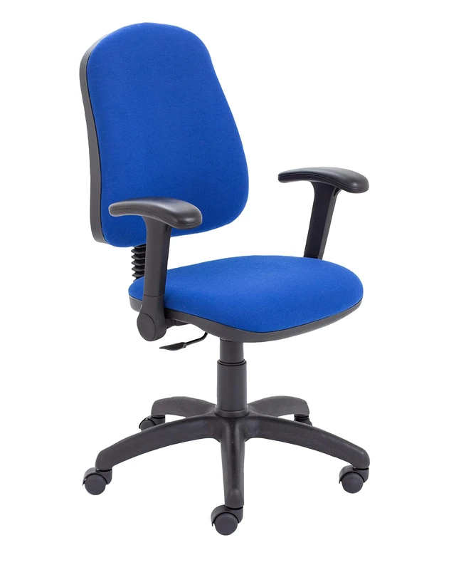 Office Hippo High Back Swivel Desk Chair, Ergonomic Home & Office Chair With Height Adjustable Seat, Backrest & Flip Up Arms For Extra Comfort, Daily Use Computer Chair - Royal Blue