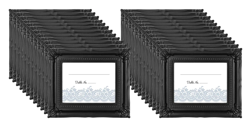 MCS Frame/Placecard Holder, 69039, Black, 24 Count (Pack of 1)