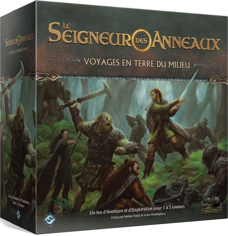 Asmodee - Fantasy Flight Games | The Lord of the Rings: Journeys to Middle-earth | Board Game | Ages 14+ | 1-5 Players