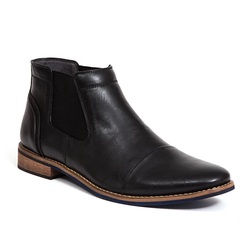 Deer Stags Men's Argos Chelsea Boot, Black/Blue, 7 UK Wide - Image 1