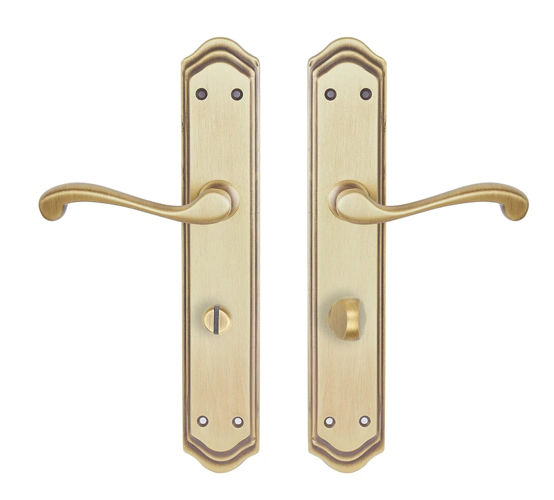 Fabricación Española Manivelas A005JMC47DCI Model 8870 Crank Set, Antique Brass Satin