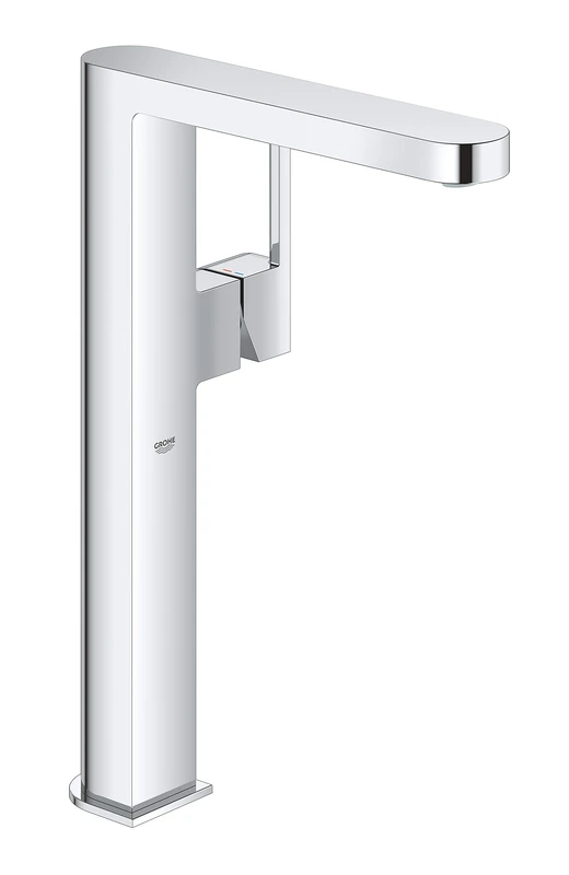 GROHE Plus Single Lever Basin Mixer for Free-Standing Basins, XL-Size Water-Saving Tap in Chrome Finish 32618003