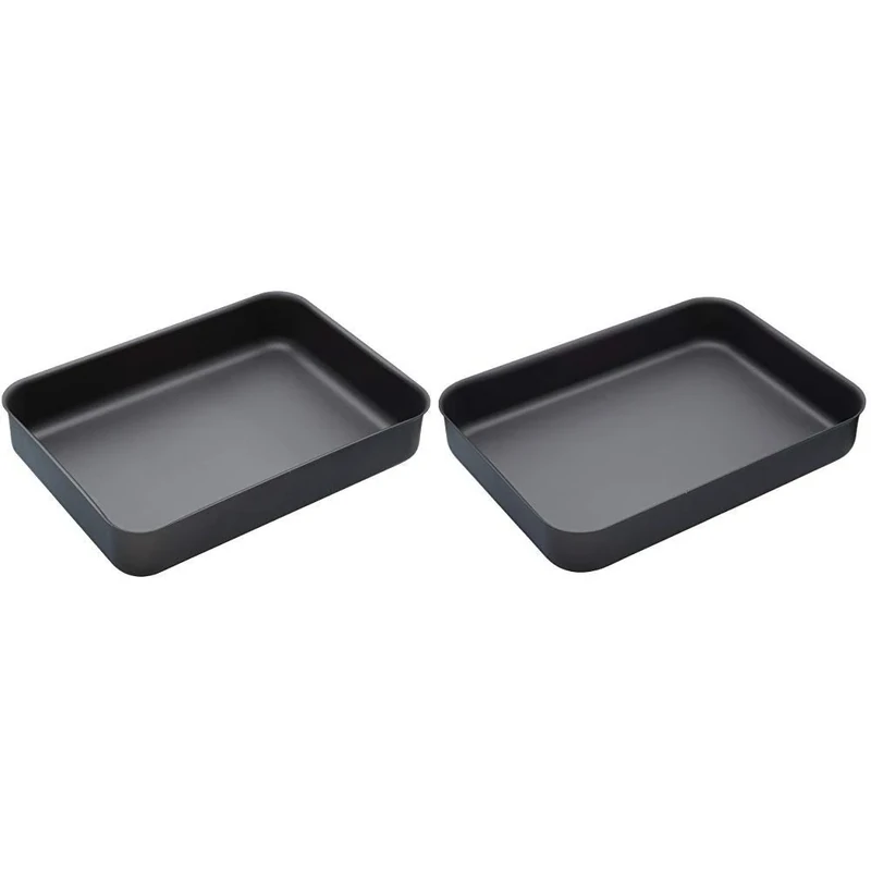 KitchenCraft MasterClass Professional Hard Anodised Non-Stick Roasting Tins, 37 x 26.5 cm, 42 x 31 cm