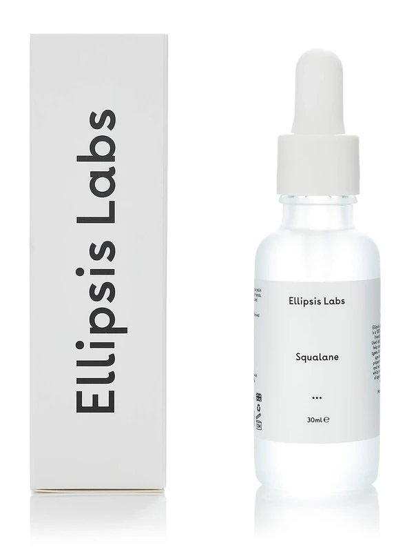 Squalane Oil by Ellipsis Labs, 100% Natural Olive derived Squalane Oil, a Deep Moisturiser for targeting Dry Skin with Anti-Ageing Properties 30ml