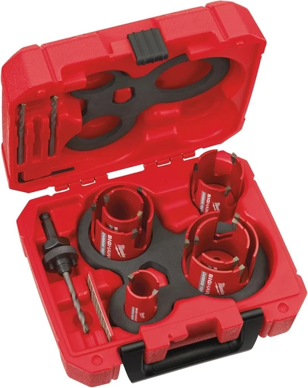 Milwaukee Big HAWG (4932464939) Multi-Material 6 Hole Saws - 10 Piece