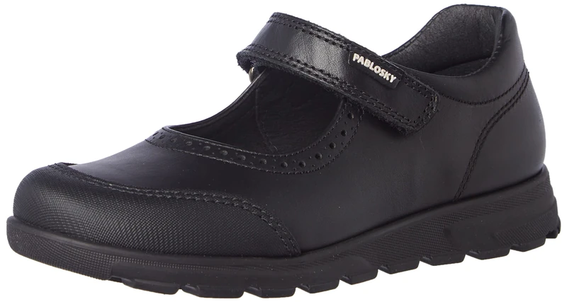 Pablosky 334110 Unisex Kids’ Low-Top Sneakers, Black (Negro Negro), 11.5 UK