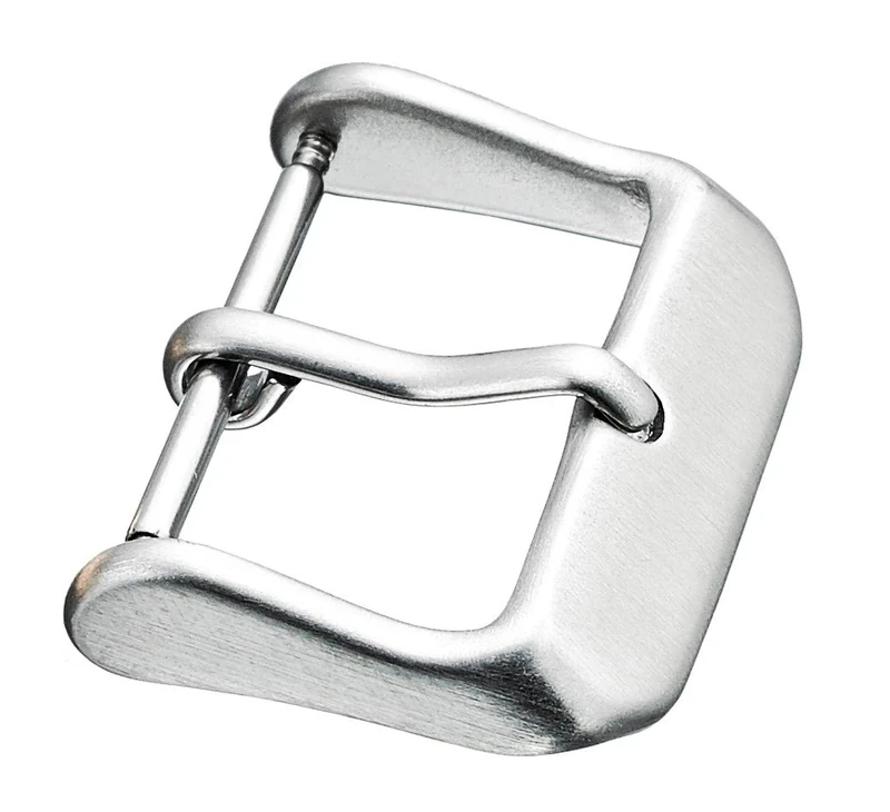 ALPINE INTERNATIONAL Watch Strap Replacement Buckle Clasp in Heavy Duty Steel Material - Steel -18 mm