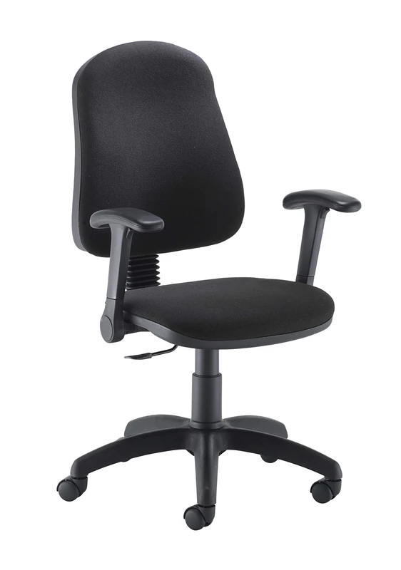 Office Hippo High Back Swivel Desk Chair, Ergonomic Home & Office Chair With Height Adjustable Seat, Backrest & Flip Up Arms For Extra Comfort, Daily Use Computer Chair - Black
