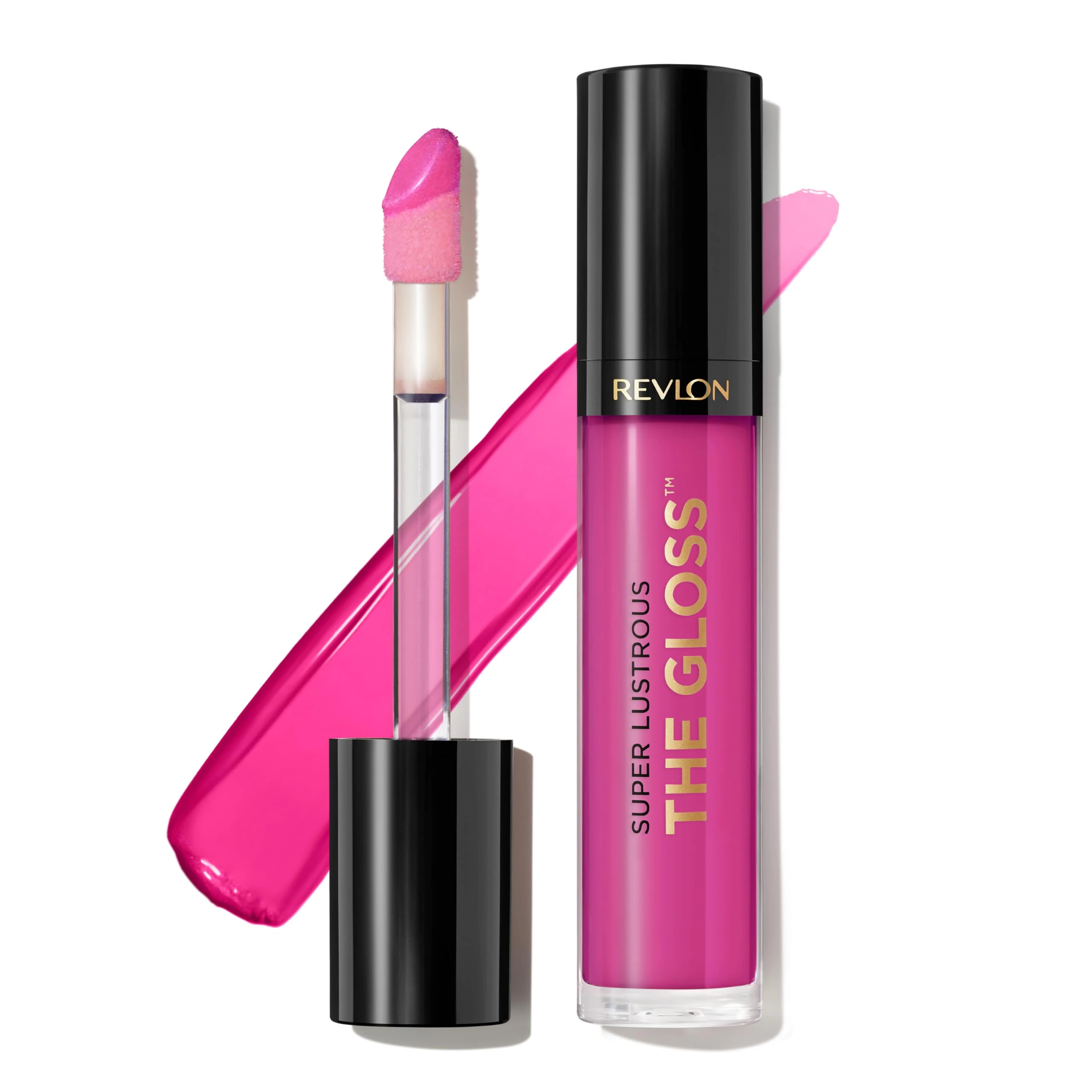 Revlon Super Lustrous Lip Gloss, High Impact Lipcolor with Moisturizing Creamy Formula, Infused with Agave, Moringa Oil, & Cupuacu Butter, Pink Obsessed (232)