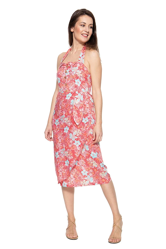 Queen Kerosin Women's Tropic Dress Not Applicable, Red, L - Image 1
