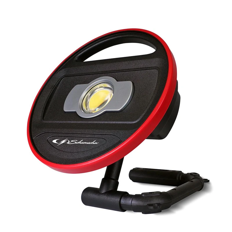 Schumacher SL879 - Rechargeable LED Lamp 15W, 1200 Lumens - for Workspaces, Construction Sites, Garages - Brightness Dimmer - Support Stand - Soft-Touch Finish - Image 1