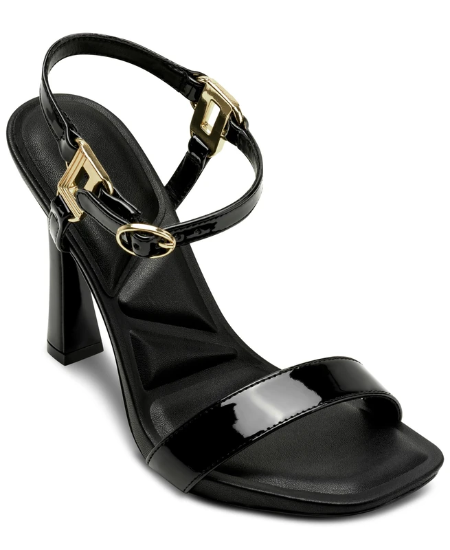 Karl Lagerfeld Paris Women's CIEONE Heeled Sandal, Black, 8.5