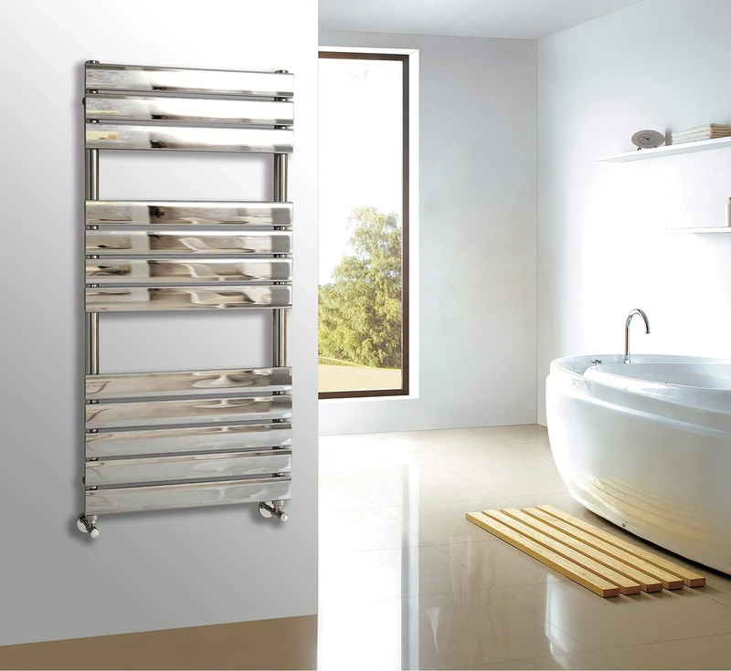Keenware KTW-012 Hoxton Towel Warmer Radiator: 1200x450mm, Chrome