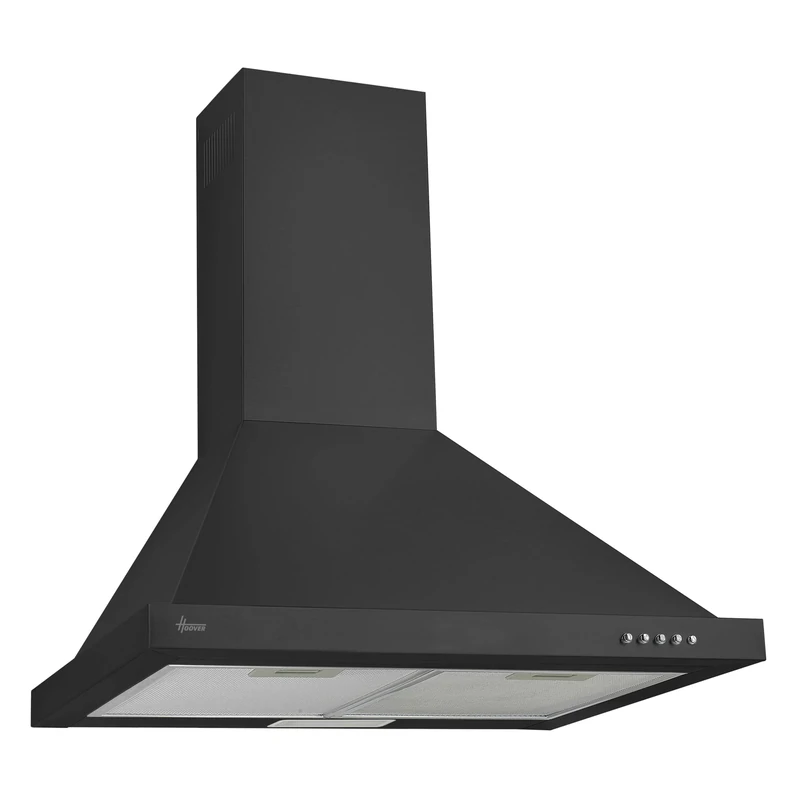 Hoover H-Hood 300 HCE160N 60cm Chimney Cooker Hood, 3 Speeds, push button controls, grease filter included, Black
