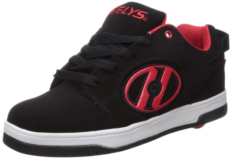 Heelys Men's Voyager (he100712) Nubuck Track Shoe, Black/Red, 9 UK