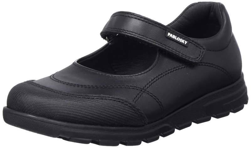 Pablosky Women's 334210 Low-Top Sneakers, Black, 4 UK