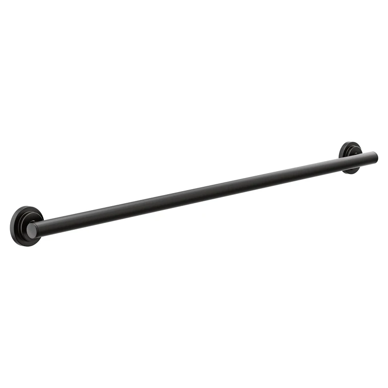 Moen YG0742BL Iso Collection 42-Inch Designer Grab Bar, Matte Black