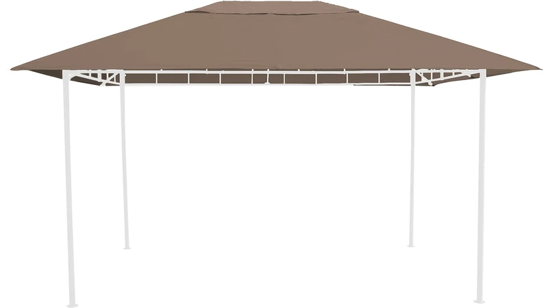 GRASEKAMP Qualität seit 1972 Replacement Roof 3 x 4 m Taupe for Garden Gazebo Antique Gazebo Party Tent
