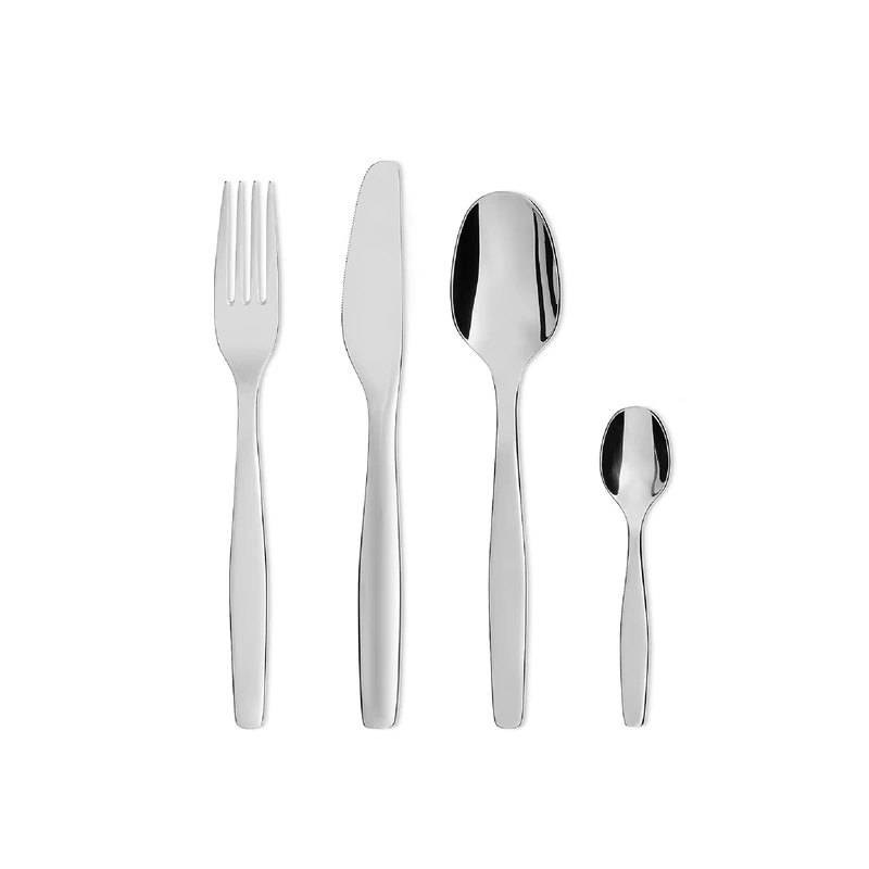 Alessi ANF06S24 Itsumo 24-Piece Steel Cutlery Set, Silver