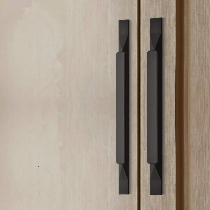 Shozafia Kitchen Cabinet Pulls - Black Cabinet Handles - 5 Pack Long Cabinet Hardware for Drawers Dresser Furniture Pulls (352mm Hole Center - 500mm Length)