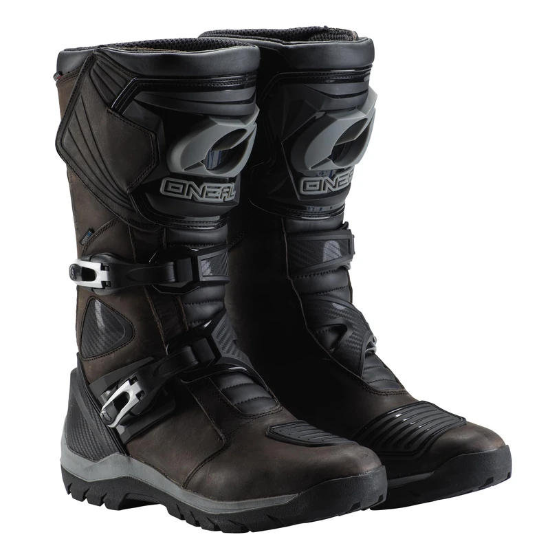 O'NEAL | Motorcycle Boots | Enduro Adventure | Rugged & Waterproof Touring Boot, Metal Reinforced Insole, Replaceable Footbed | Sierra Pro Boot | Adult | Brown | Size 46