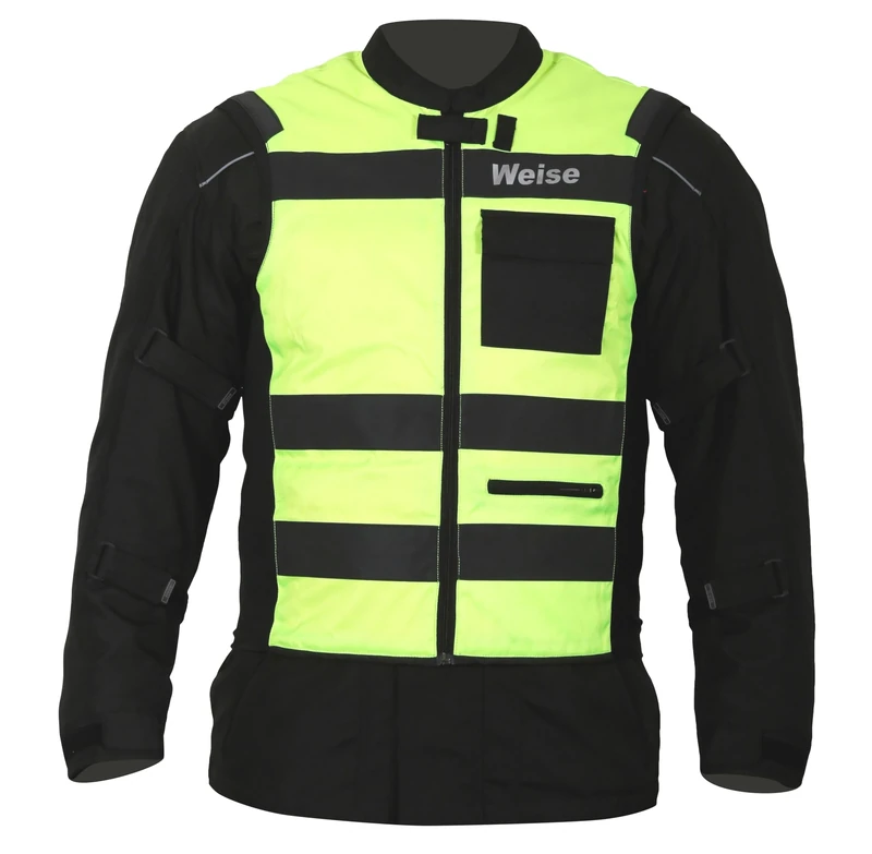 Weise Motorcycle Gilet. Flare Reversible Reflective Motorbike Hi Vis Vest Neon/Orange (3XL) - Image 1