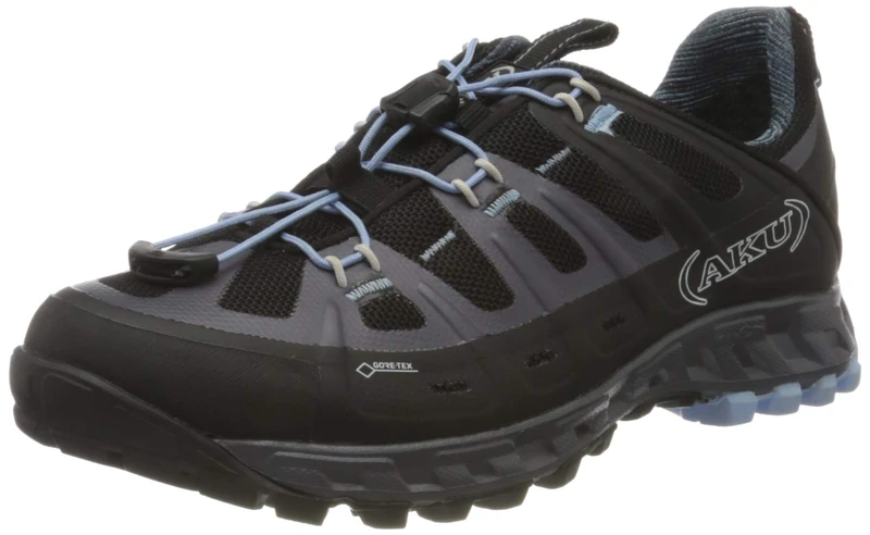 AKU Unisex's Tengu Tactical GTX Boat Shoe, Schwarz Black Light Blue, 4 UK