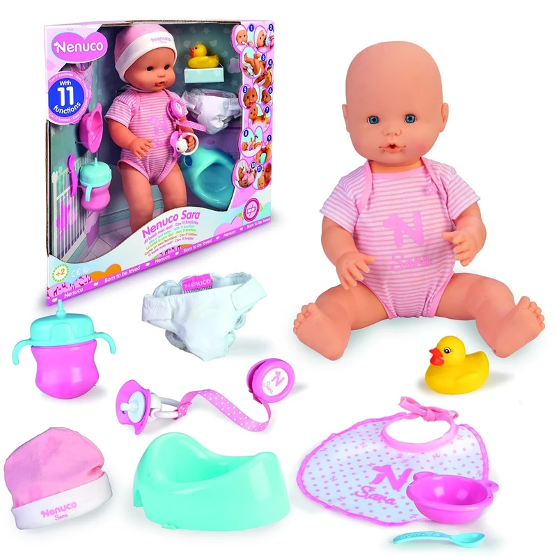 Nenuco Sara Baby Doll Care 11 Functions (Famosa 700015154), Colour/Model Assortment