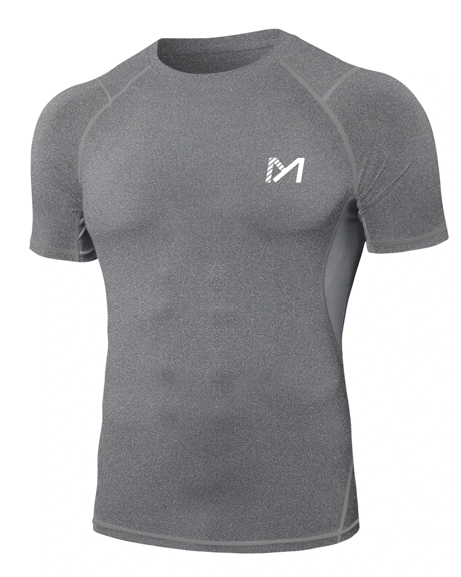 MEETYOO Men’s Compression Base Layer, Men Top Long Sleeve T-Shirt Sports Gear Fitness Tights for Running Gym Workout